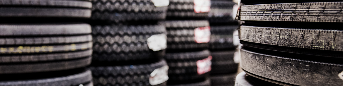 Several Types of Tires Stacked