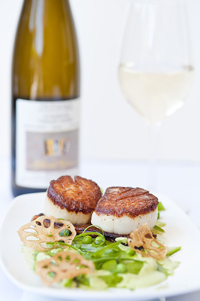 Scallops and Greens