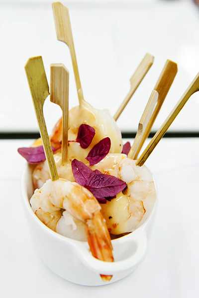 Closeup of Shrimp Cocktail
