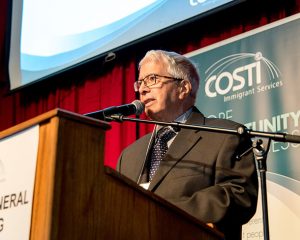 Bruno Suppa, President of Costi takes the podium