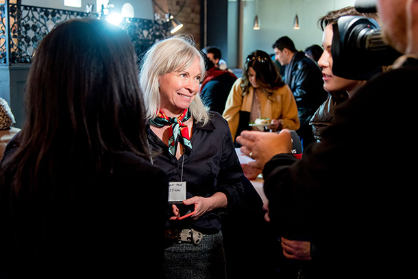 Media speaks to an attendee of the Costi Annual General Meeting Event
