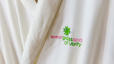 sweet grass spa robe