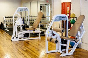 Workout equipment in the gym