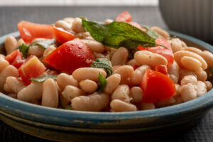Cannellini Beans with Fresh Tomato and Sage